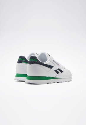 Tenis Lifestyle Blanco-Verde-Azul Reebok Classics Classic Leather