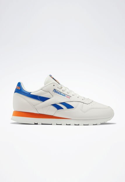 Tenis Lifestyle Marfil Azul Naranja Reebok Classics Classic Leather Compra Ahora Dafiti Colombia