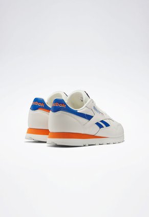 Tenis Lifestyle Marfil-Azul-Naranja Reebok Classics Classic Leather