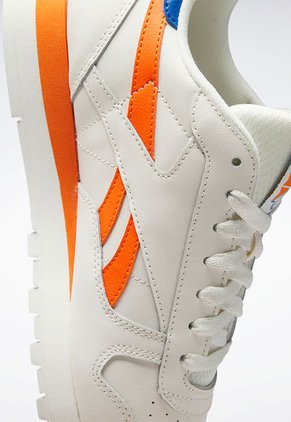 Tenis Lifestyle Marfil-Azul-Naranja Reebok Classics Classic Leather