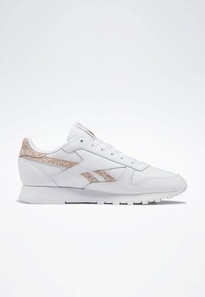 Tenis Lifestyle Blanco-Animal Print-Palo Rosa Reebok Classics Classic Leather