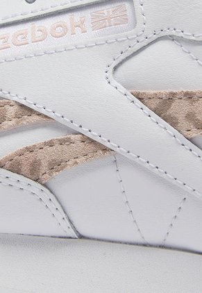 Tenis Lifestyle Blanco-Animal Print-Palo Rosa Reebok Classics Classic Leather
