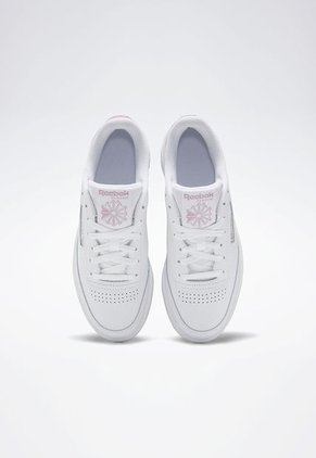 Tenis Lifestyle Blanco-Lila-Miel Reebok Classics Club C 85