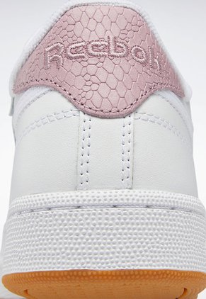 Tenis Lifestyle Blanco-Lila-Miel Reebok Classics Club C 85