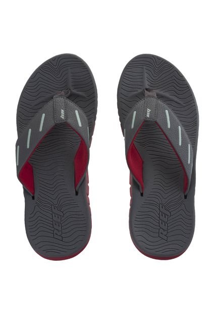 Playeras Reef Gris-Rojo