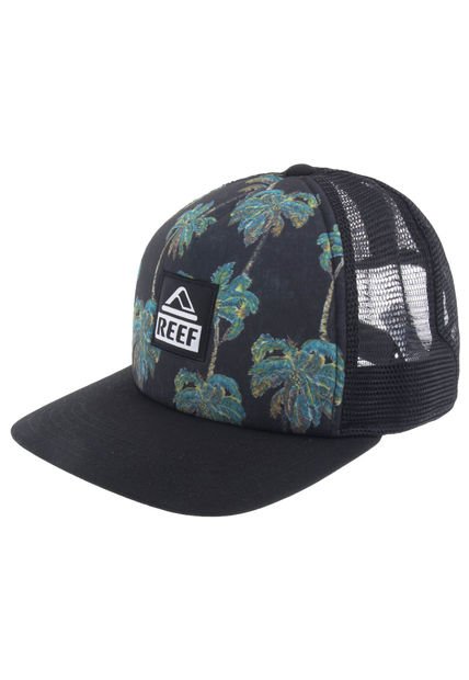 Gorra REEF Palm Village Negro