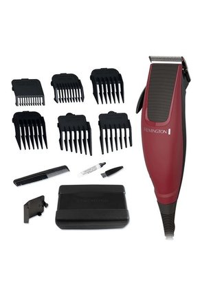 Maquina Cortadora De Cabello 6 Peines Roja Remington