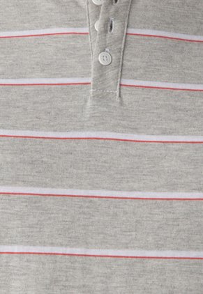 Camiseta Renuar Gris-Blanco-Rojo