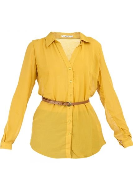 camisa amarillo mostaza