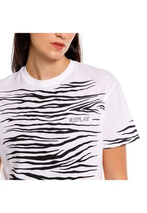 Replay Camiseta Manga Corta Para Mujer Camiseta Replay