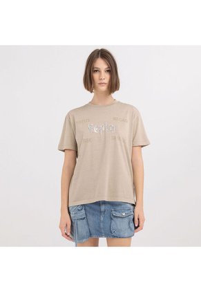 Replay Camiseta Manga Corta Para Mujer Camiseta Replay