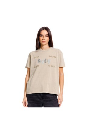Replay Camiseta Manga Corta Para Mujer Camiseta Replay