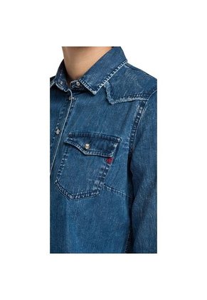 Replay Camisa Para Mujer 5 Oz Cotton Silk Denim Replay 27599