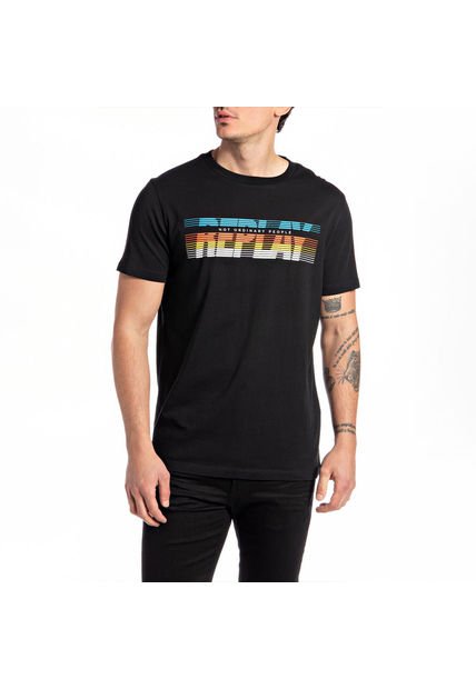 Replay Camiseta Manga Corta Para Hombre Replay