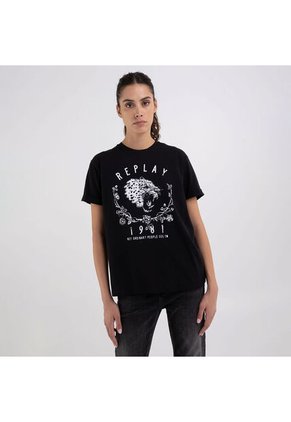 Replay Camiseta Manga Corta Para Mujer Replay