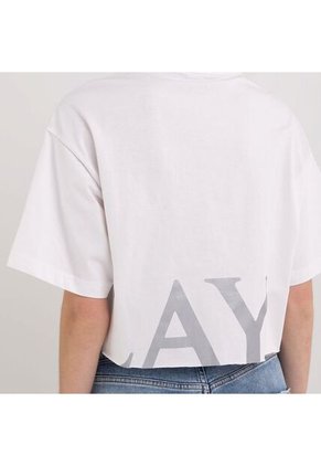 Replay Camiseta Manga Larga Para Mujer Replay