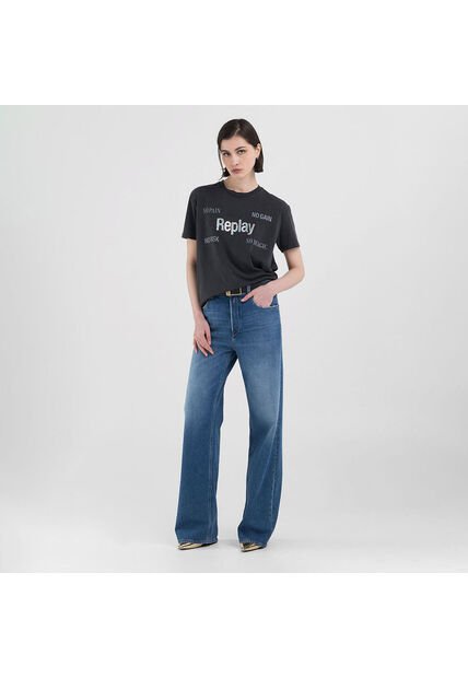 Replay Camiseta Manga Corta Para Mujer Camiseta Replay