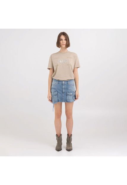 Replay Camiseta Manga Corta Para Mujer Camiseta Replay