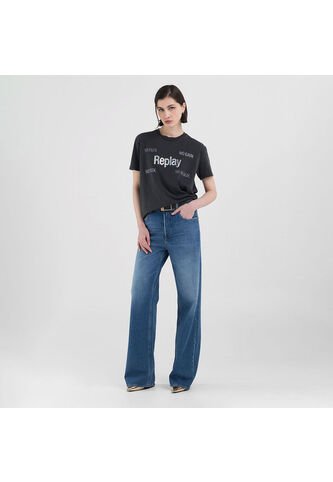 Replay Camiseta Manga Corta Para Mujer Camiseta Replay REPLAY