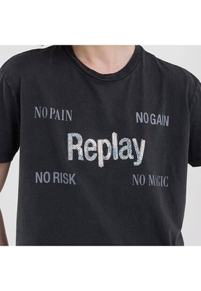 Replay Camiseta Manga Corta Para Mujer Camiseta Replay