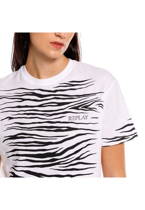 Replay Camiseta Manga Corta Para Mujer Camiseta Replay