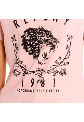Replay Camiseta Manga Corta Para Mujer Replay