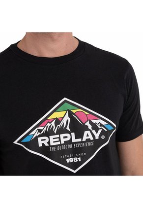 Replay Camiseta Manga Corta Para Hombre Replay