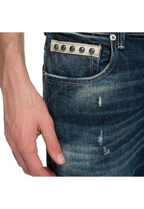 Replay Jean Stretch Para Hombre 11.5 Oz Deep Blue Indigo Stretch Denim Replay 38103