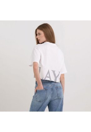 Replay Camiseta Manga Larga Para Mujer Replay