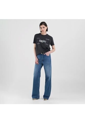 Replay Camiseta Manga Corta Para Mujer Camiseta Replay REPLAY