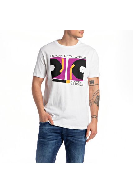 Replay Camiseta Manga Corta Para Hombre Replay