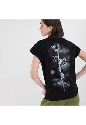 Replay Camiseta Manga Corta Para Mujer Camiseta Replay