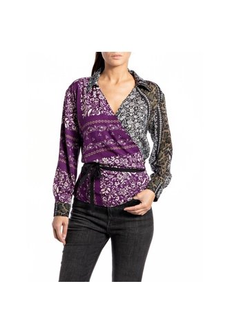 Replay Camisa Manga Larga Para Mujer Replay REPLAY