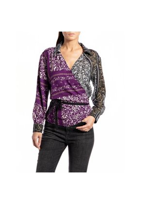 Replay Camisa Manga Larga Para Mujer Replay