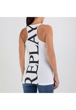 Replay Camiseta Manga Sisa Para Mujer Camiseta Replay