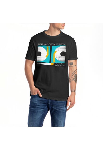 Replay Camiseta Manga Corta Para Hombre Replay