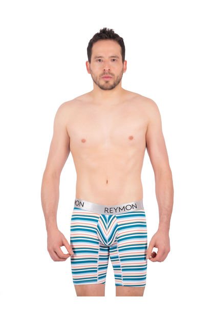 Bóxer Largo Rayas Microfibra Para Hombre Ref.3027