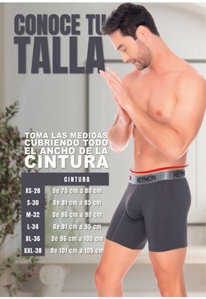 Bóxer Largo Deportivo Microfibra Para Hombre Ref.3033