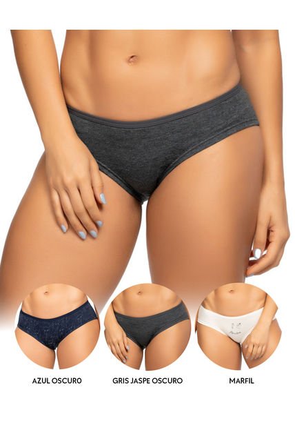 Cacheteros Reymon PAQUETE x3 para mujer en algodón | Reymon