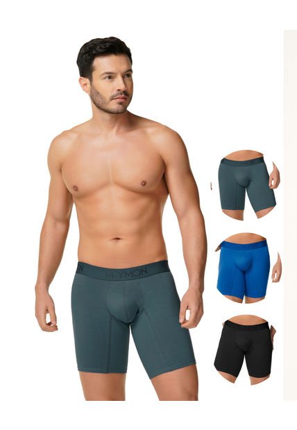 Trio Boxer Largo Algodón UNICOLOR Para Hombre Ref.3001 - Compra Ahora |  Dafiti Colombia