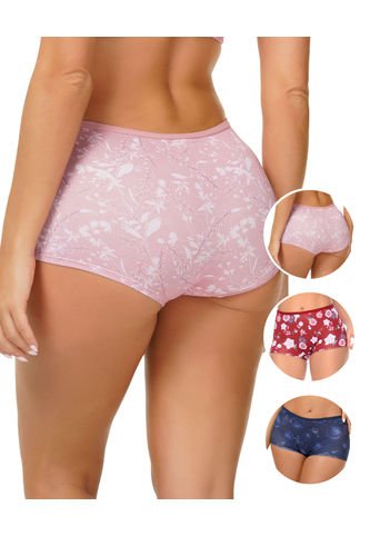 Boxer Clásico de Tiro Alto Estampado | Huellas En La Arena