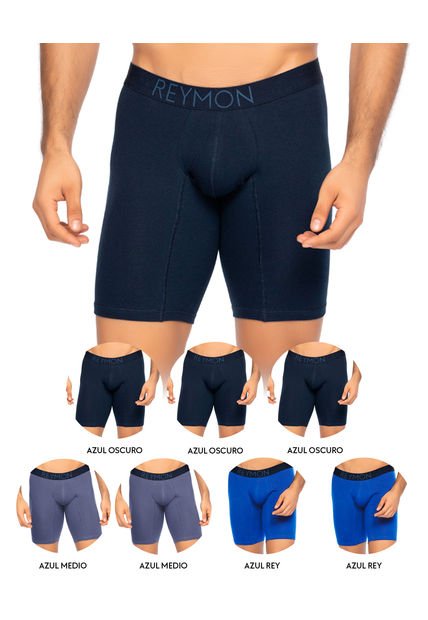 Semanario Bóxer Largo Basico Algodón Para Hombre