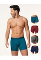 Pack X4 Boxer Semilargo Algodón UNICOLOR Para Hombre Ref.3010-4 de Reymon
