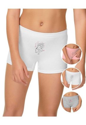 Trio Bóxer Largo Estampado Niña Girl Ref. 6012-G3