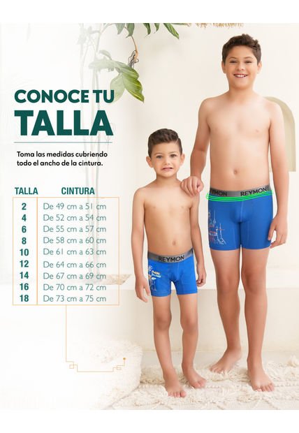 Boxer niño talla fashion 16