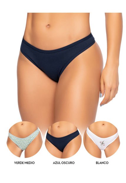 Tanga Brasilera PAQUETE X3 Para Mujer En Algodón Ref. 9203 - Compra Ahora |  Dafiti Colombia