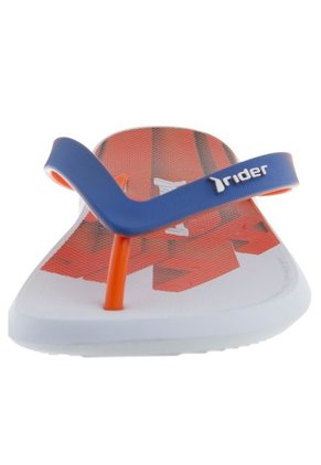 PlayeraRider Blanco-Azul-Naranja