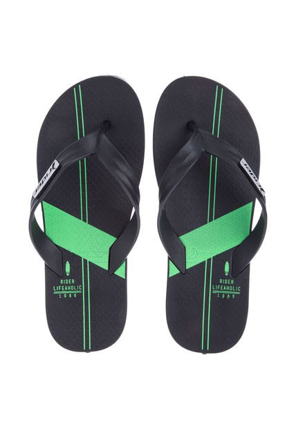 Playera Negro-Verde Neón Rider