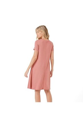 VESTIDO RIFLE MUJER 270B000 ROSA MEDIO Talla L