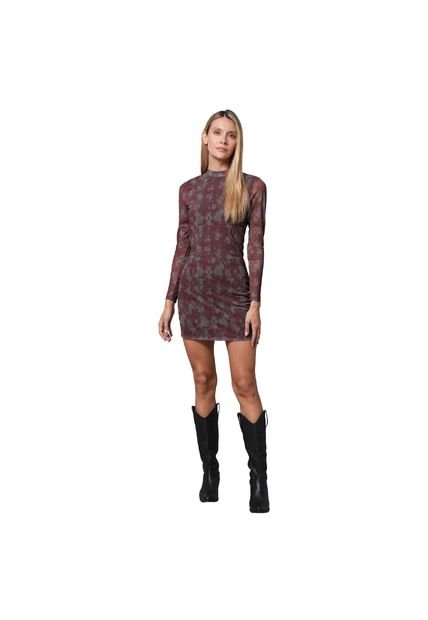 VESTIDO RIFLE MUJER 272G000 CAFÉ Talla XL